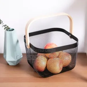 Mesh Steel Storage Organizer Basket Fruit Basket