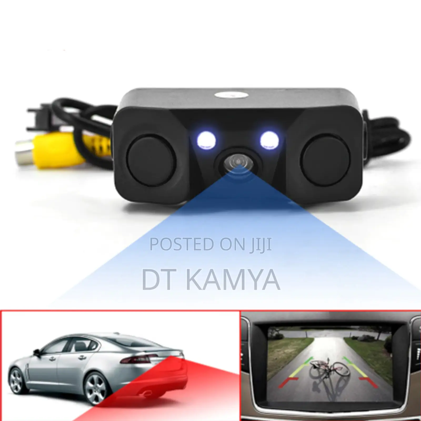 3 in 1 Reversing Camera 720p With Parking Sensors Beepers