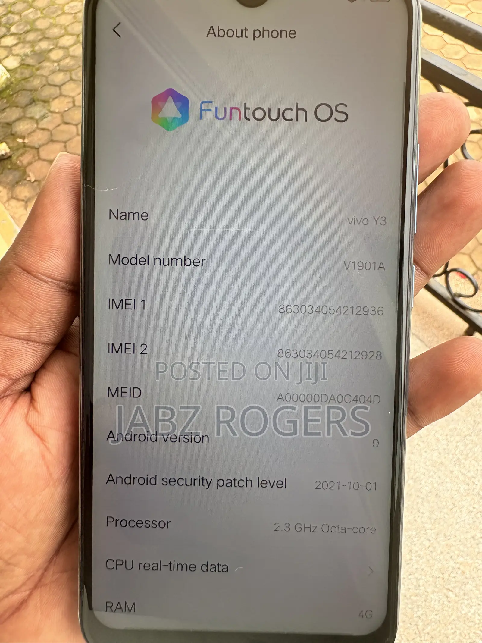 Vivo Y3 Standard Edition 64 GB Blue
