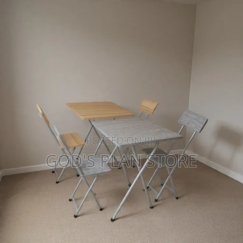 Any Color Comb Wooden Foldable Reading Table and Chairs Set