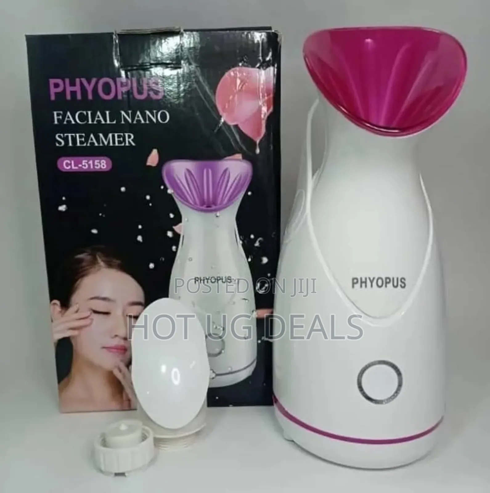 Facial Steamer Sauna Face Steamer Vaporizer - Purple White