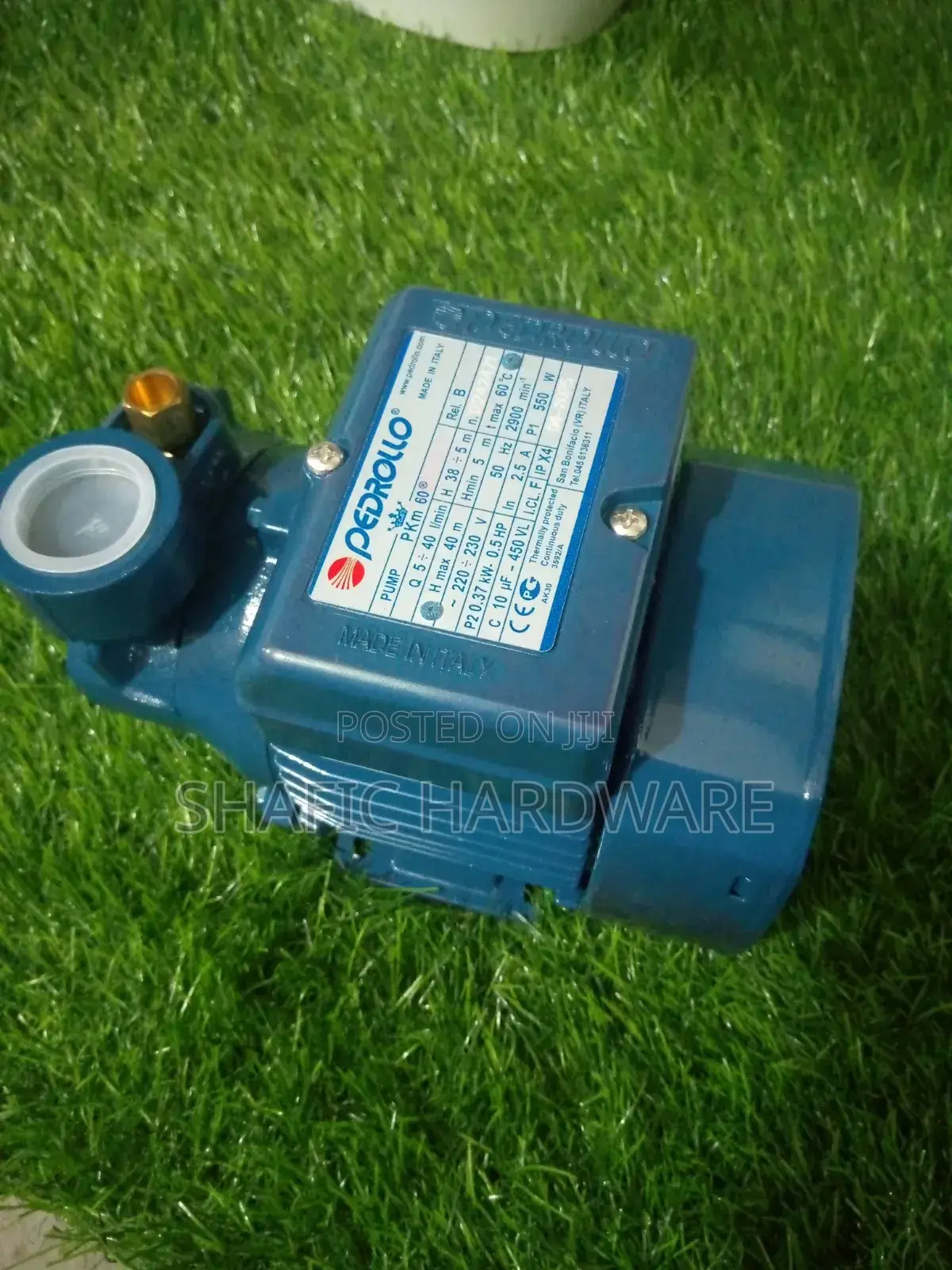 Water Pump Surface Peddrollo 0,5hp 40 Meters Italy Original Number 1