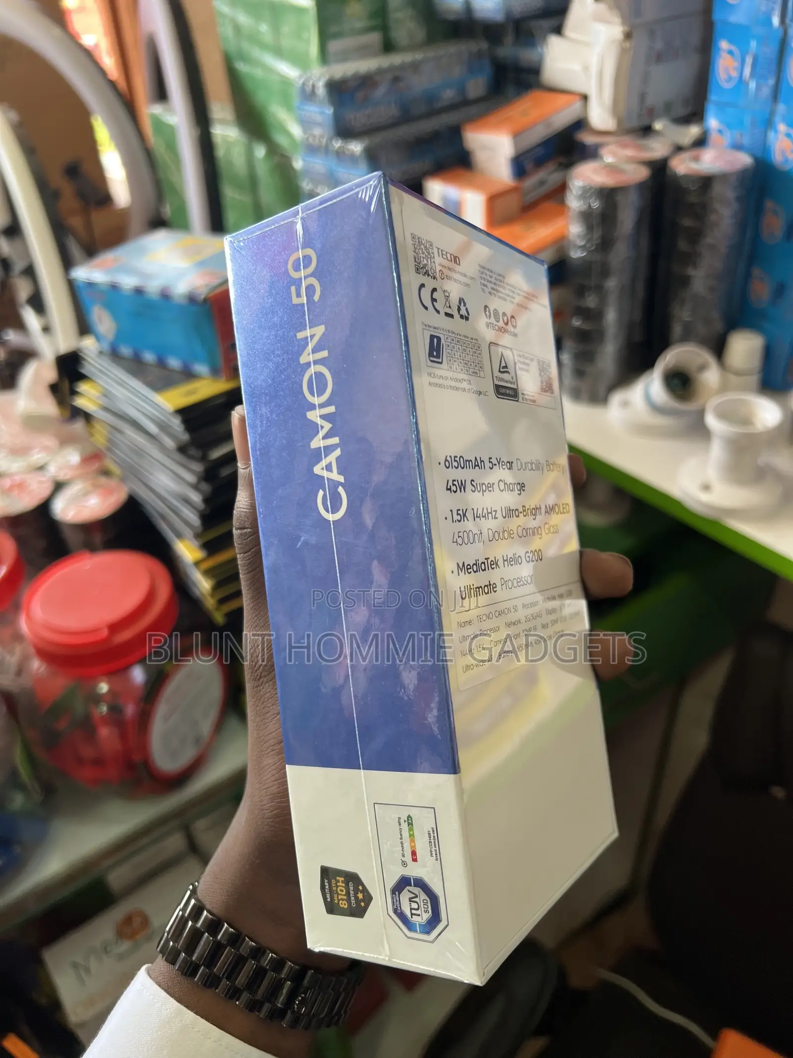 New Tecno Camon 50 256 GB Black