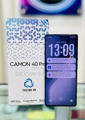 New Tecno Camon 40 Pro 4G 256 GB Black