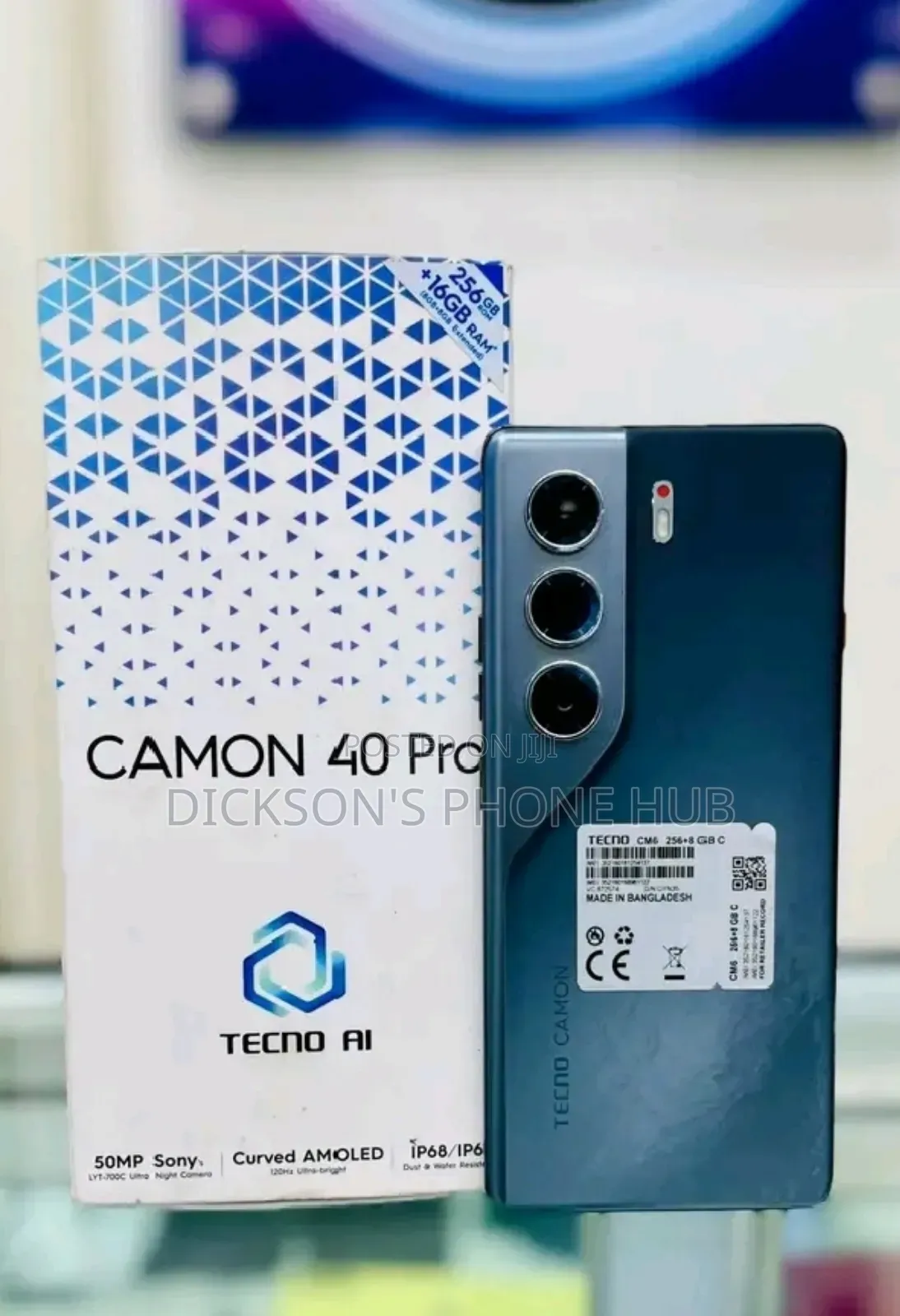 New Tecno Camon 40 Pro 4G 256 GB Black