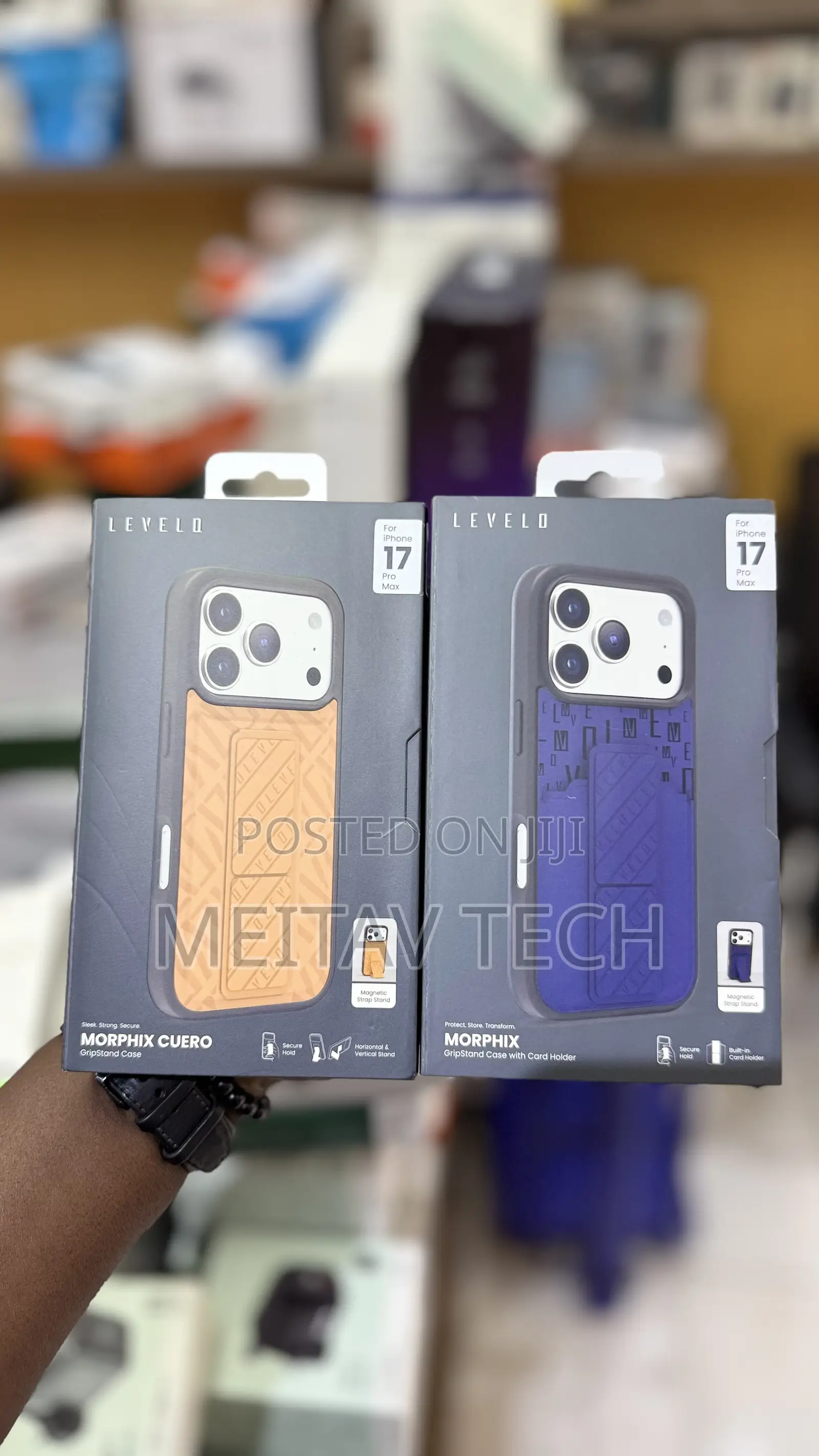 Levelo Morphix Cuero iPhone 17 Pro and Pro Max