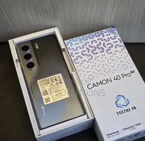 New Tecno Camon 40 Pro 5G 256 GB Black
