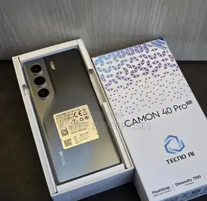 New Tecno Camon 40 Pro 5G 256 GB Black