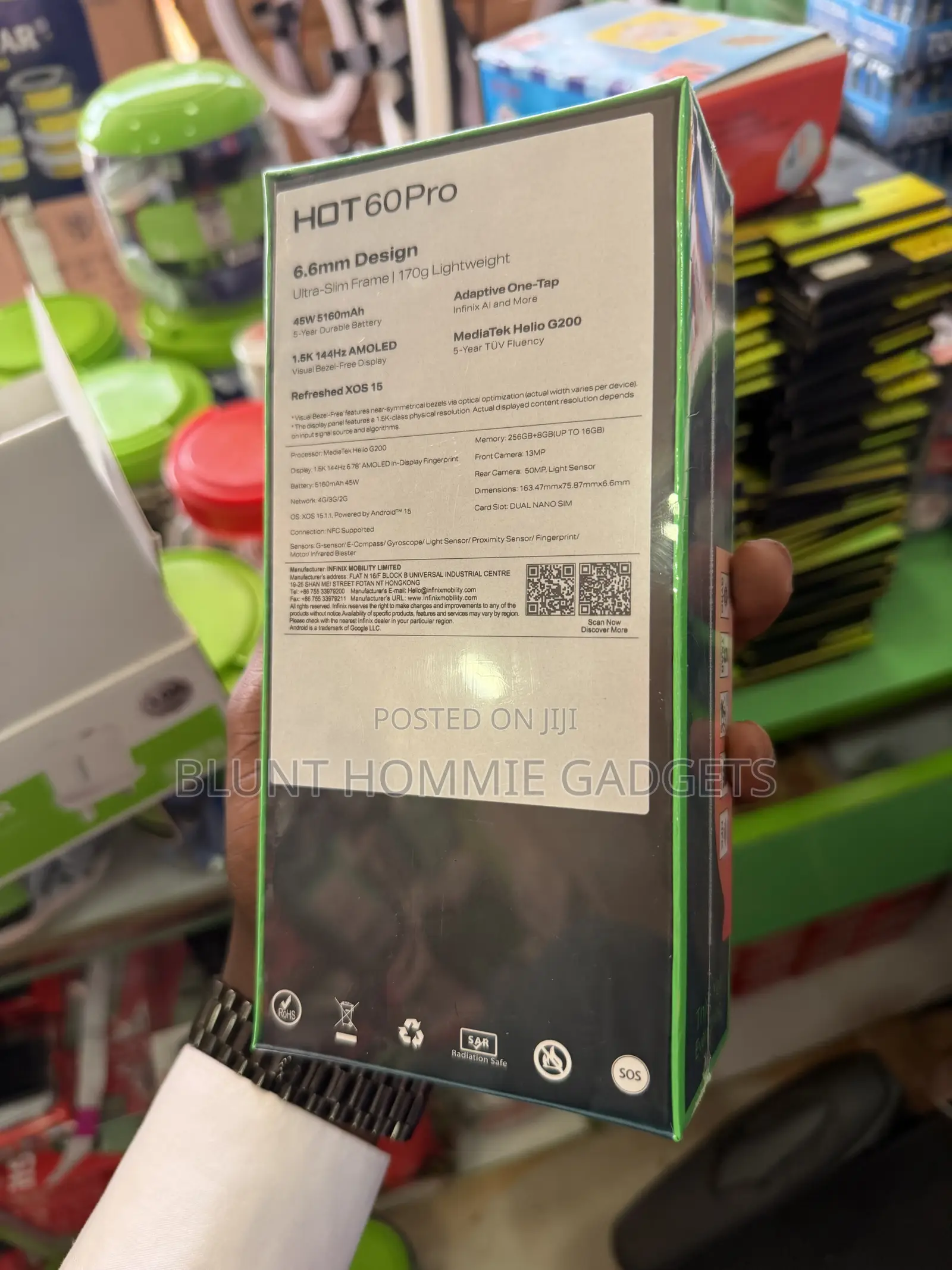 New Infinix Hot 60 Pro 256 GB Black