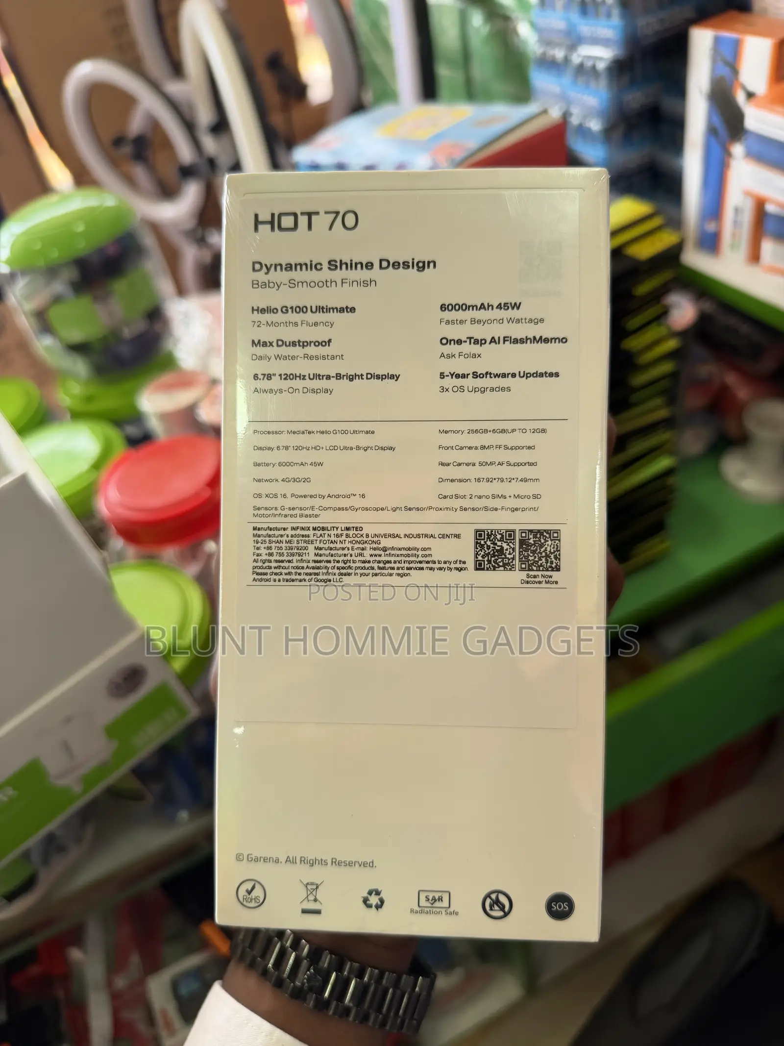 New Infinix Hot 70 256 GB White