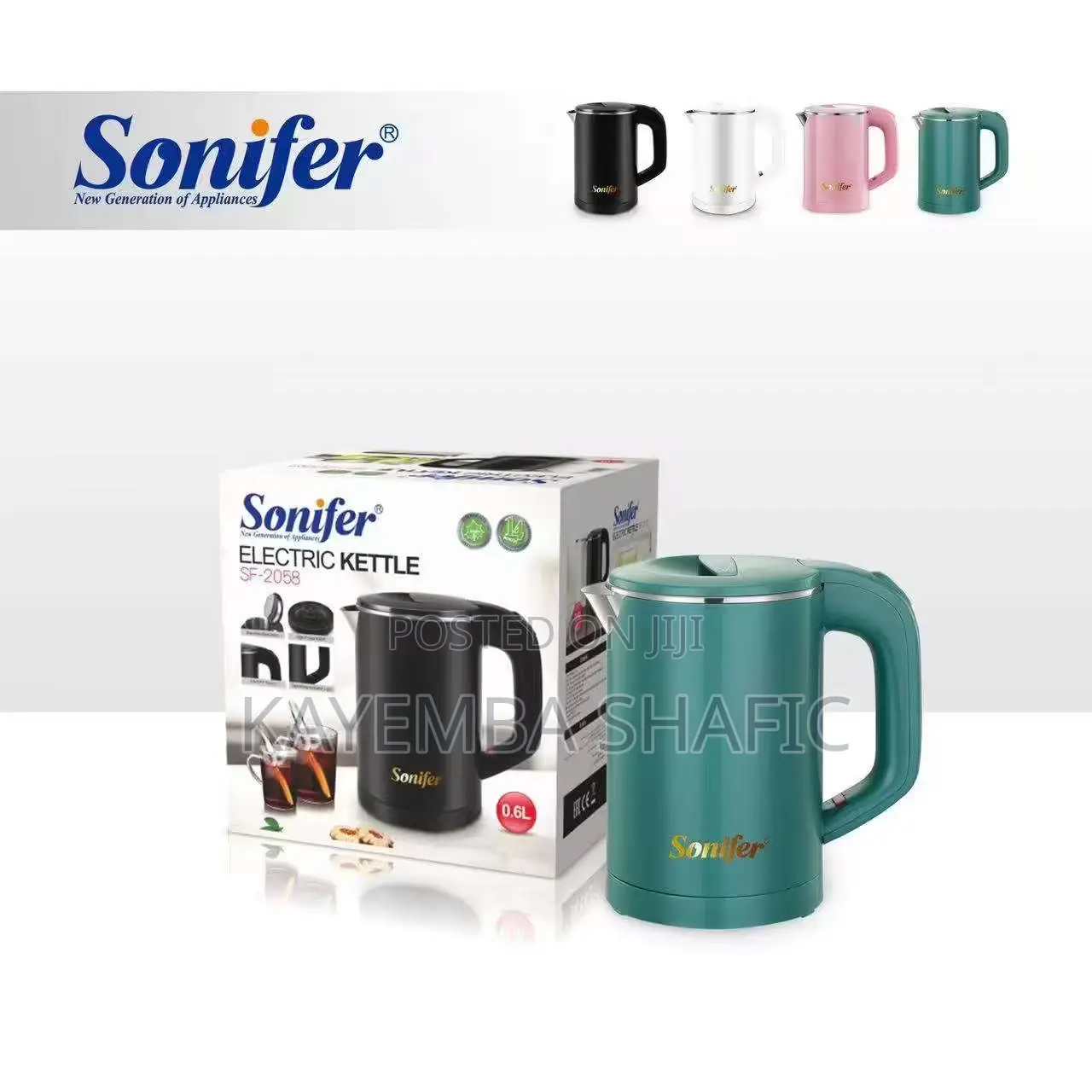 Sonifer Mini Travel Electric Kettle Mug 0.6l - Brand New