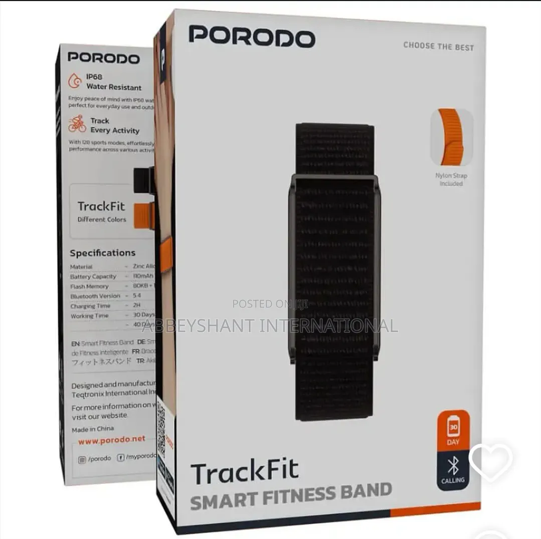Porodo Trackfit Smart Fitness Band Porodo Smart Watch
