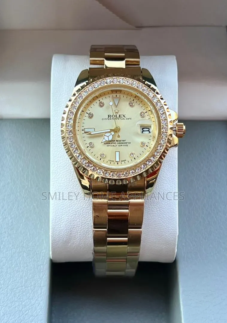 Rose Gold Cream Face Women's Original Wrist Analog Time Piece