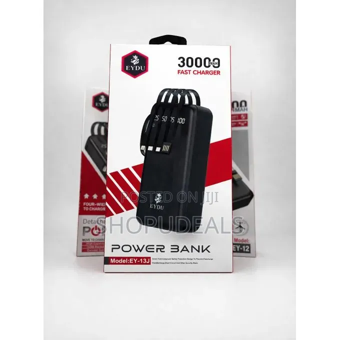 Ey Power Bank - 30,000 Mah Fast Charging
