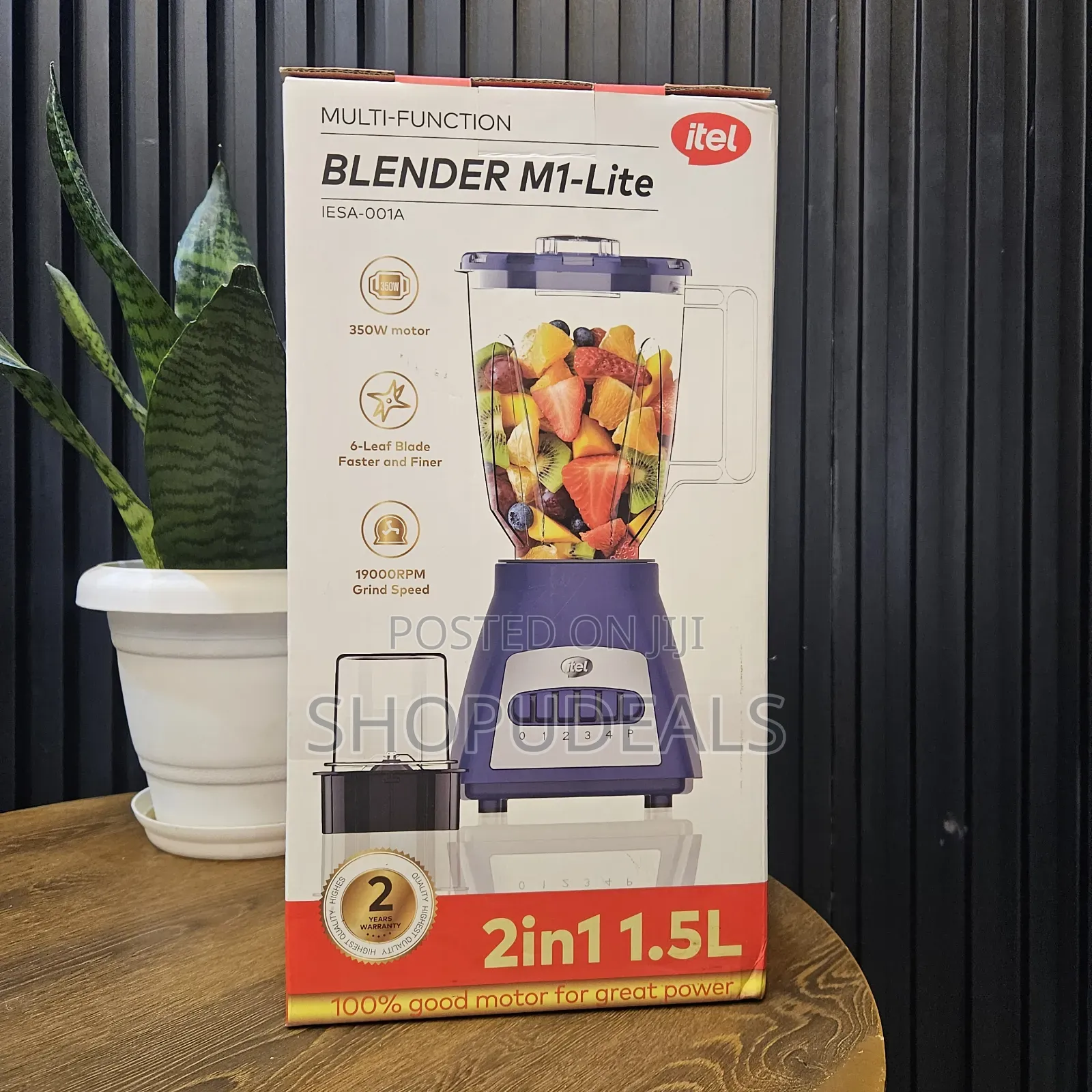 Itel Multi-Function Blender 1.5l M1 Lite 350w Motor Easy Mixing