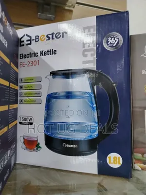 E-Bester Electric Glass Kettle 1.8l (Model Ee-2301) - Clear