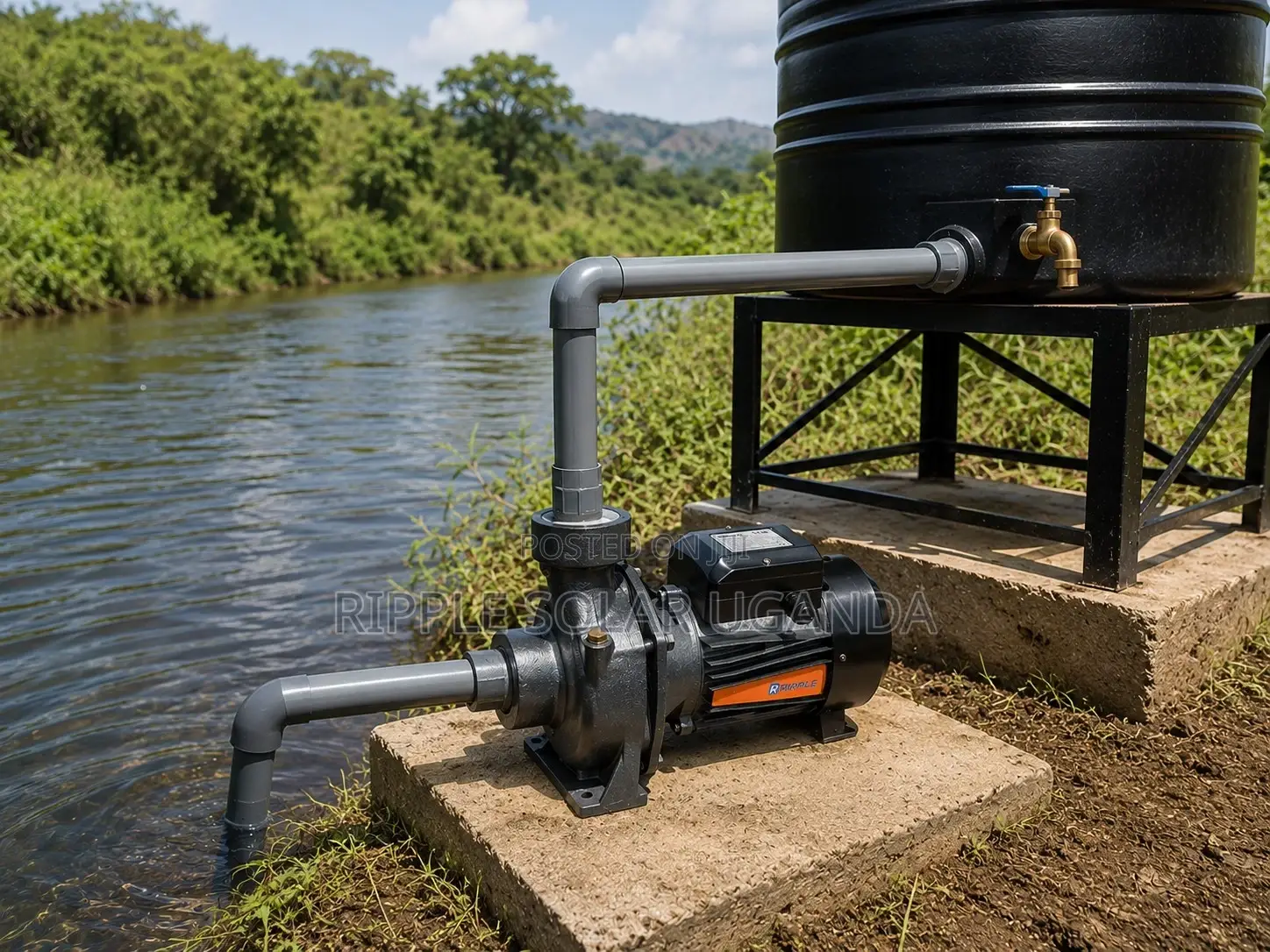 2200w Ac Surface Water Pump, 16.5m Head, 60,000l/H High Flow Pump