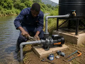 2200w Ac Surface Water Pump, 16.5m Head, 60,000l/H High Flow Pump