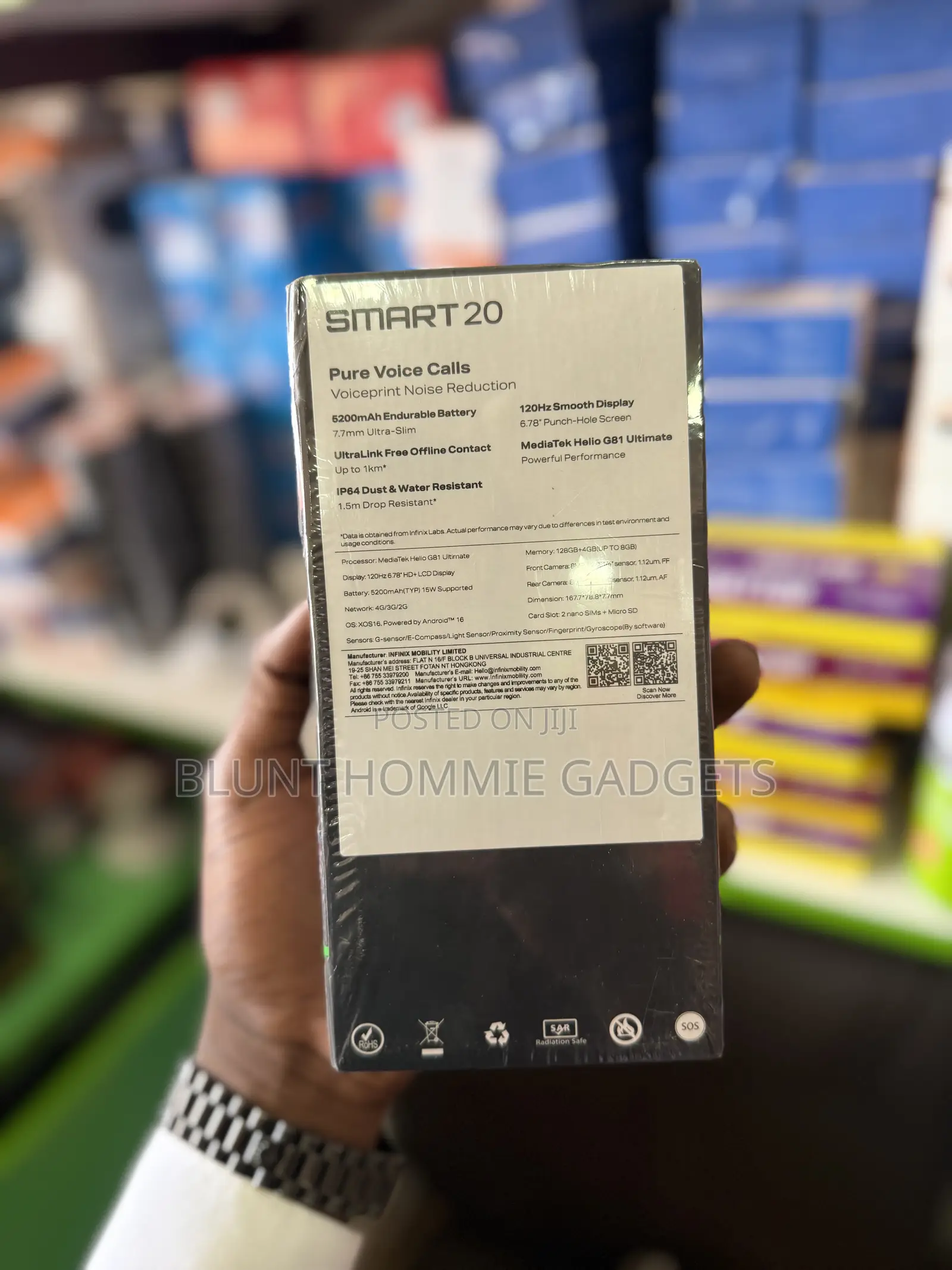 New Infinix Smart 20 128 GB Orange