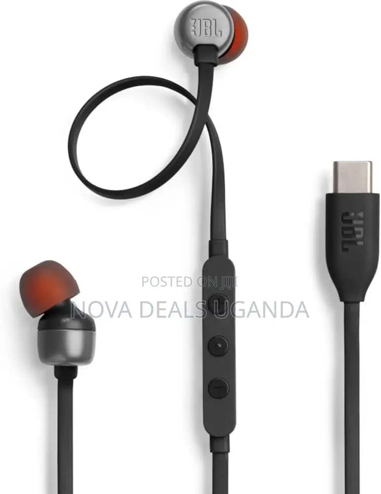 JBL Tune 310c Usb-C Wired Hi-Res in-Ear Headphones, Black