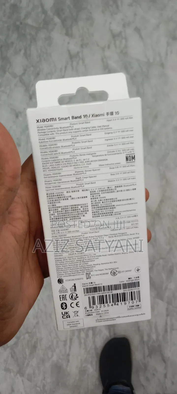 Xiaomi Smart Band 10 Fitness Tracker 21 Days of Battery Life.