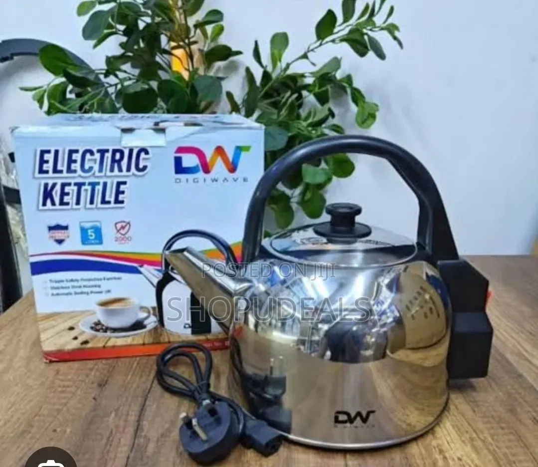 Digiwave 5 Liters Stainless Steel Kettle-Silver