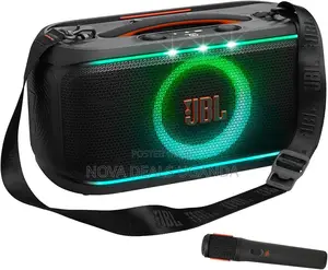JBL Partybox on-the-Go 2 Portable Bluetooth Party Speaker-Wireless Mic