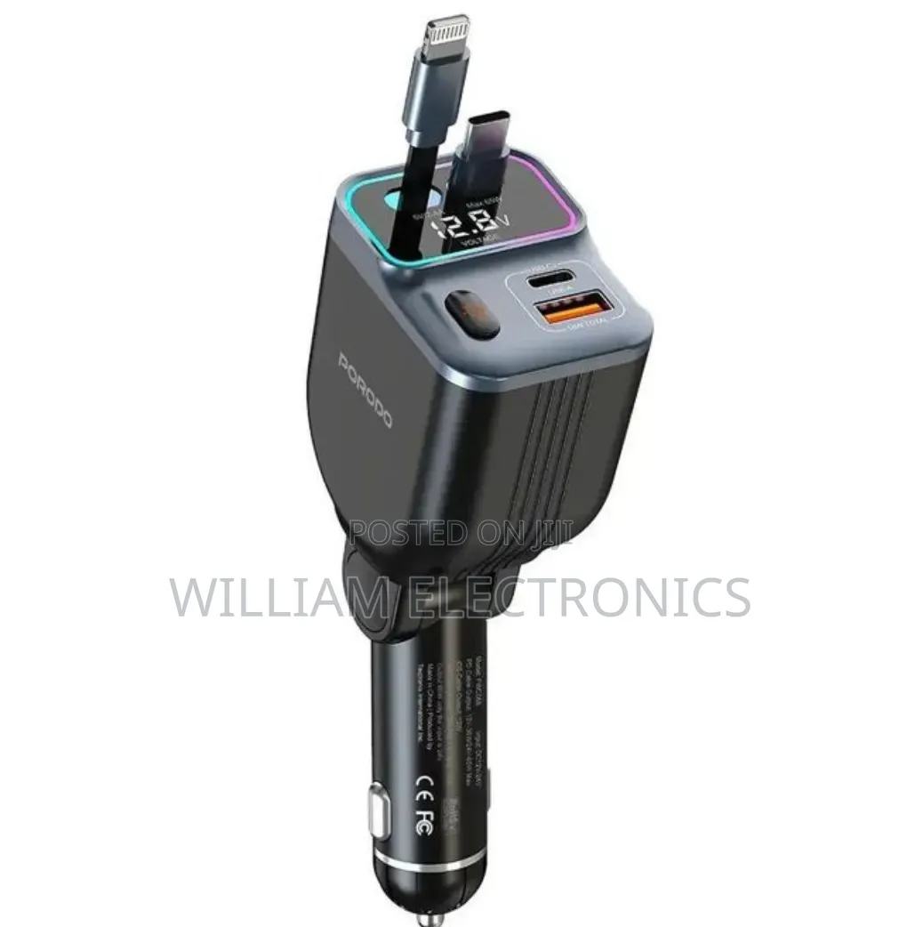 Porodo 65w Car Charger/Porodo Car Charger