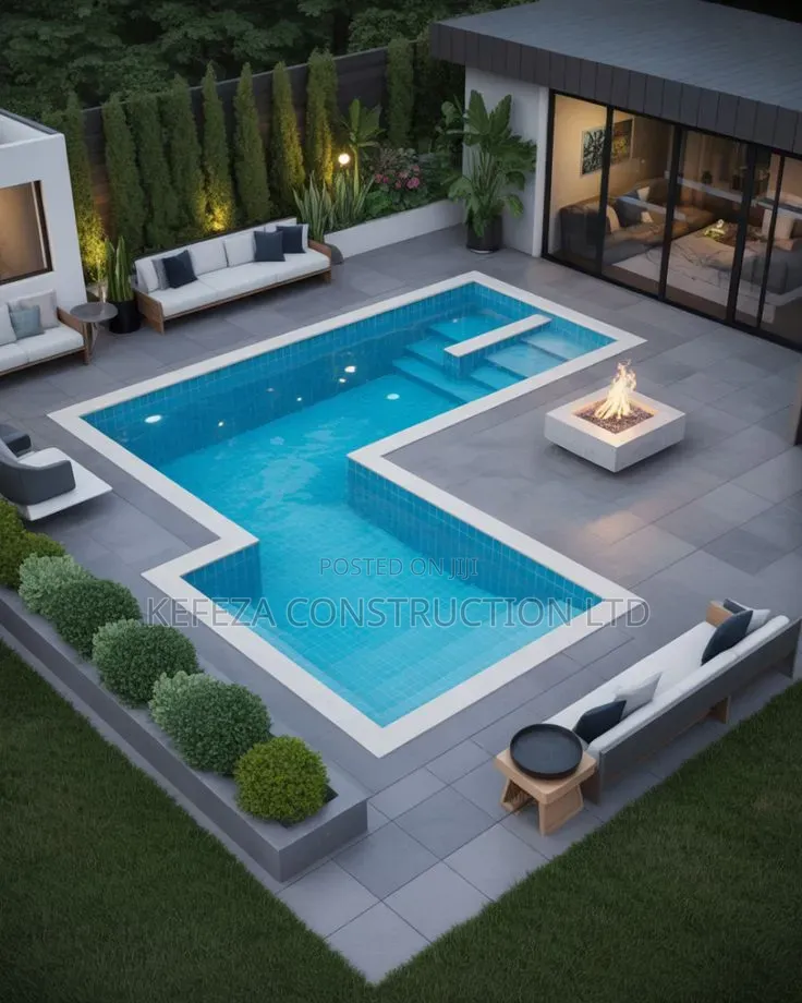 Double Rectangular Pool