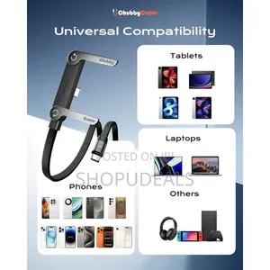 240w Foldable Phone Holder Charging Cable T16 – Type-C to Type-C Fast