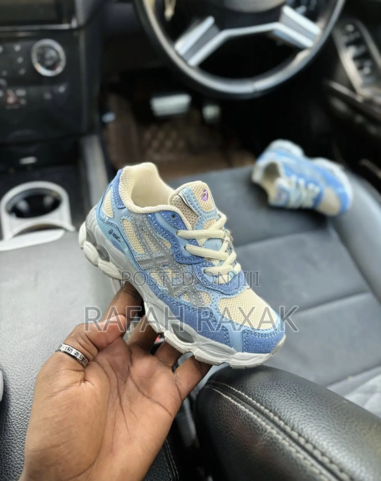 Original Kid’S Blue Asics Gel-Nyc Artic Sky Baby Sneakers