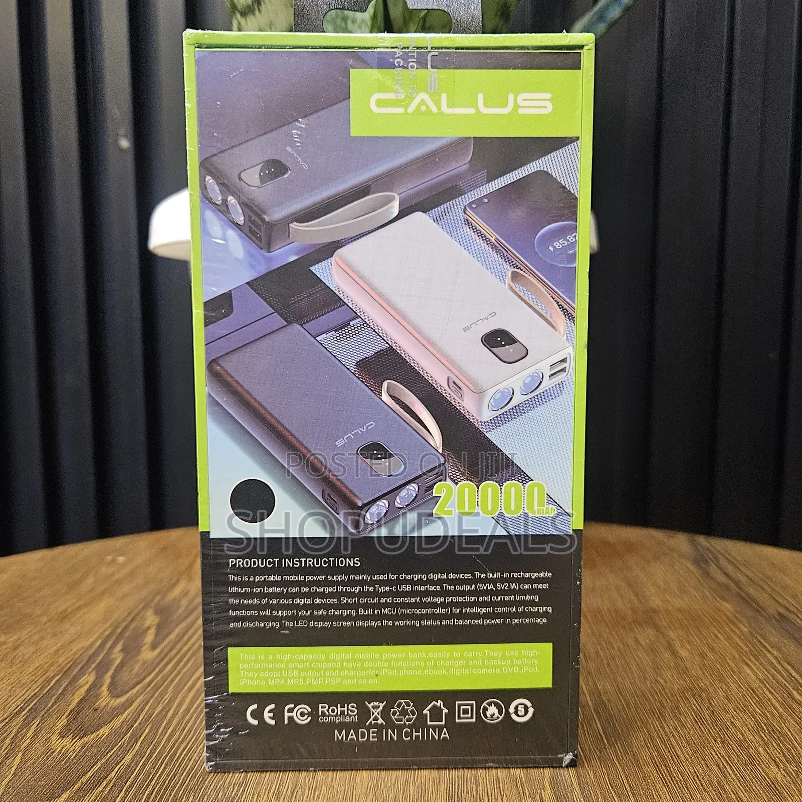 Calus 20000mah Original Power Bank With Touch