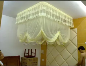 Stylish Ceiling Mounted Mosquito Net- Free Size