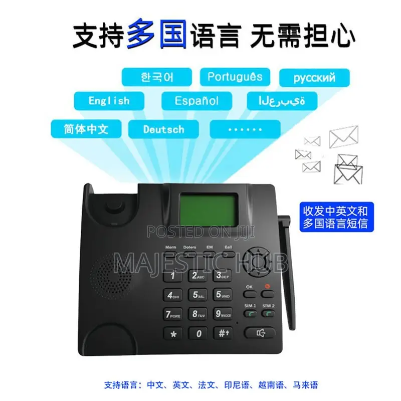 GSM Fixed Wireless Phone – Dual Sim Desk Phone