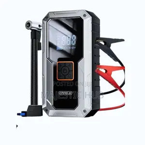 Portable Car Jump Starter With Air Compressor – 12v Battery Booster