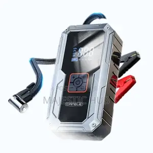 Portable Car Jump Starter With Air Compressor – 12v Battery Booster