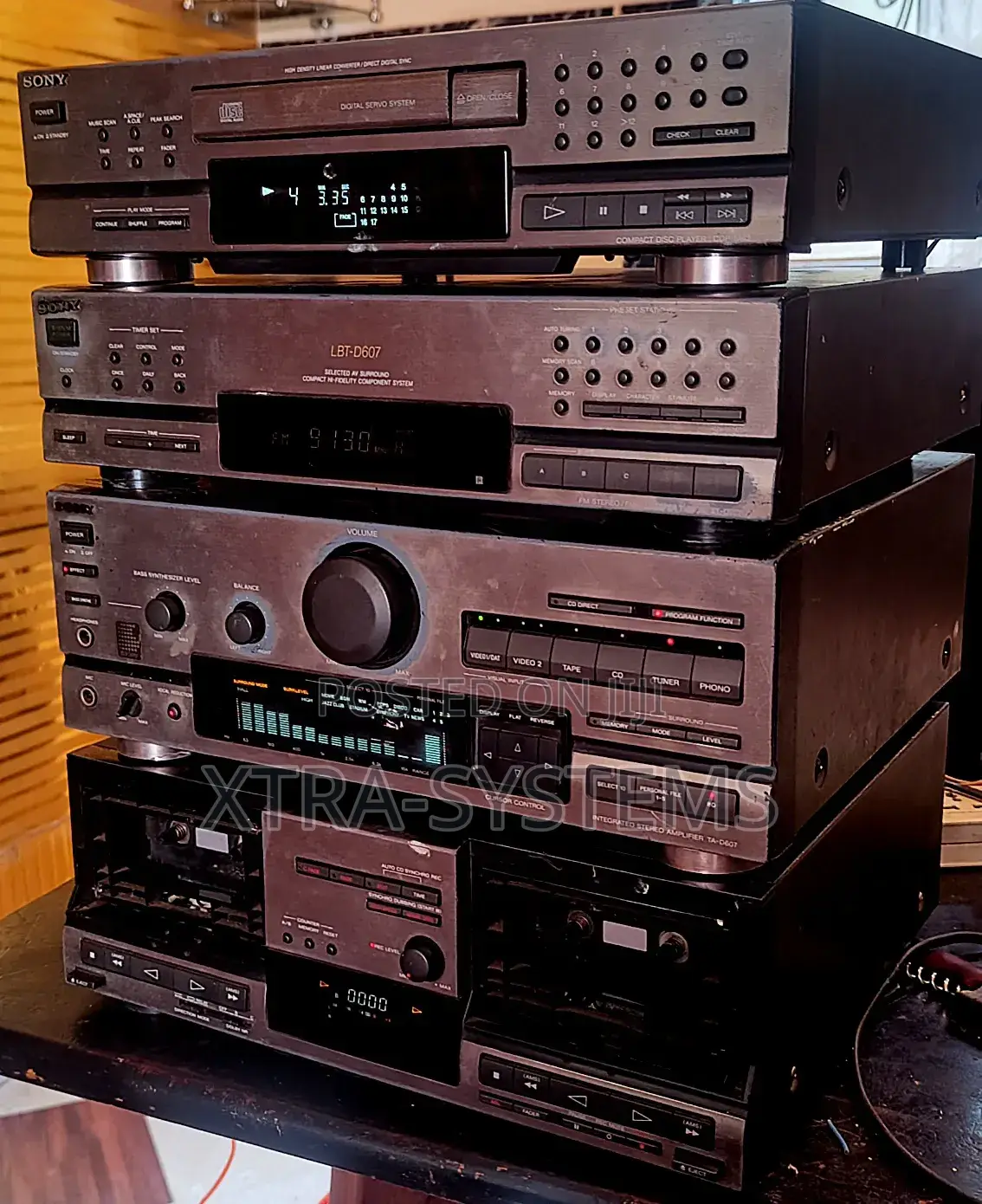 Vintage Sony LBT-D607 Audio System Set.