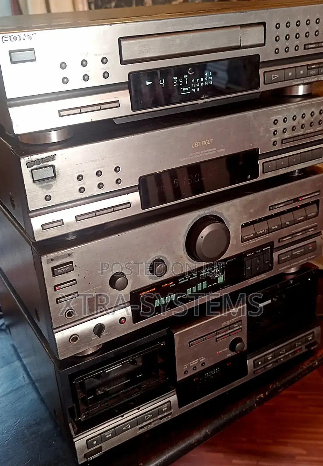 Vintage Sony LBT-D607 Audio System Set.