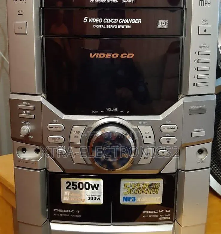 Panasonic 5 Video Cd/Cd Changer Stereo System.