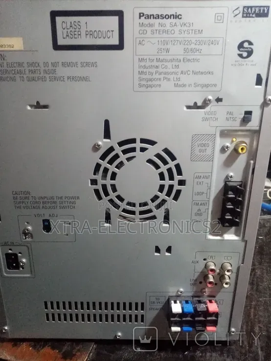 Panasonic 5 Video Cd/Cd Changer Stereo System.