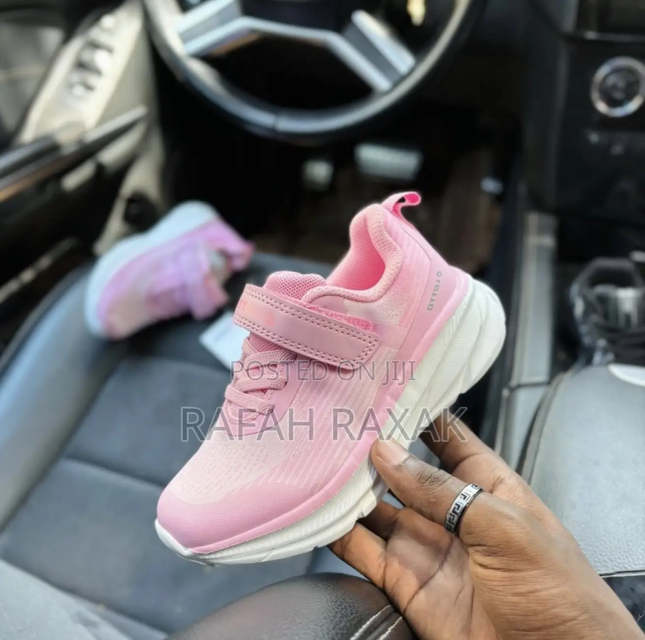 Classic Pink/White Lotto Kid’S Running Sneakers