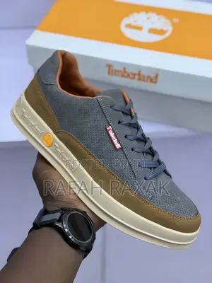 New Classic Men’S Grey/Brown Timberland Casual Sneakers