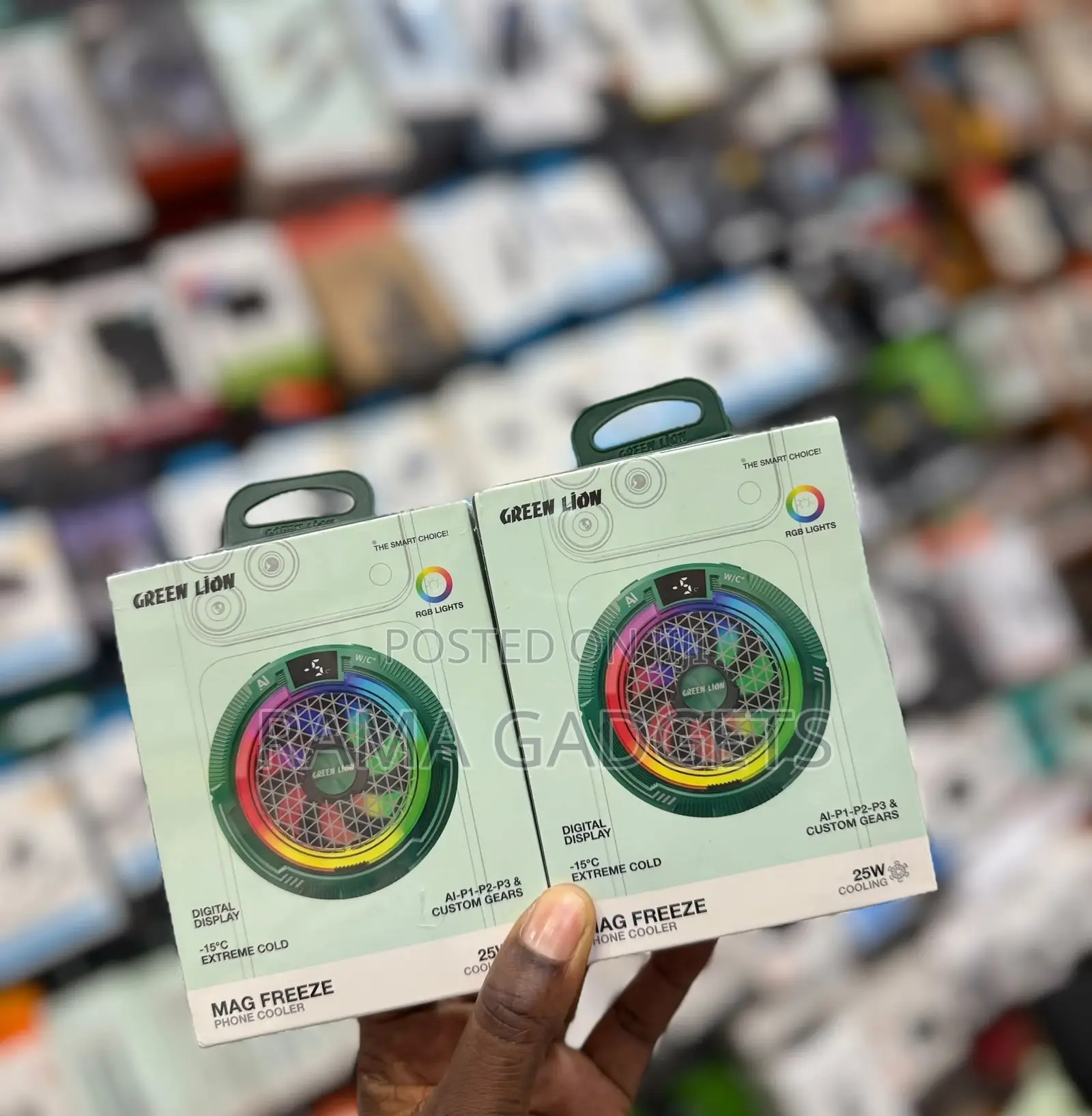 Green Lion Mag Freeze Phone Cooler