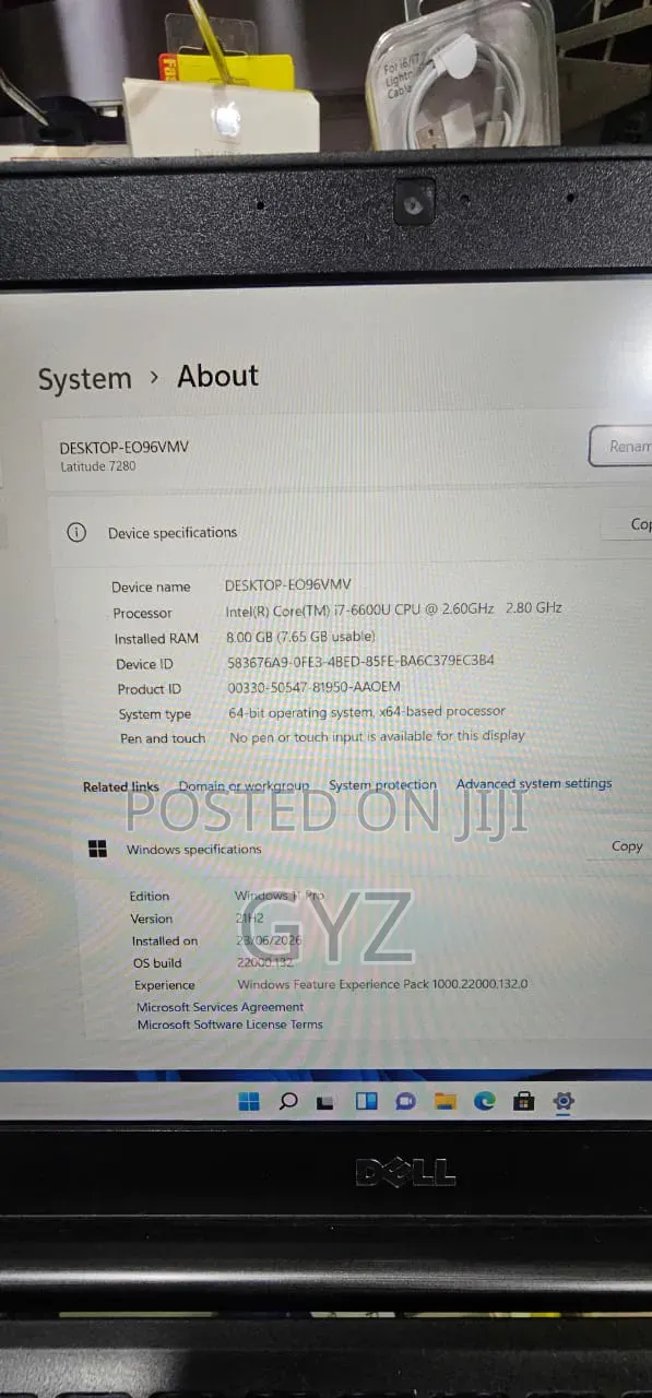 Laptop Dell Latitude 7280 8GB Intel Core i7 SSD 256GB