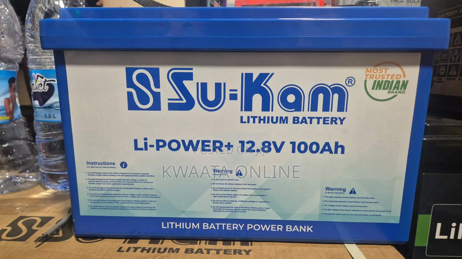 100ah Su-Kam Li-Power+ 12.8v Lithium Battery Power Bank, Indian Brand