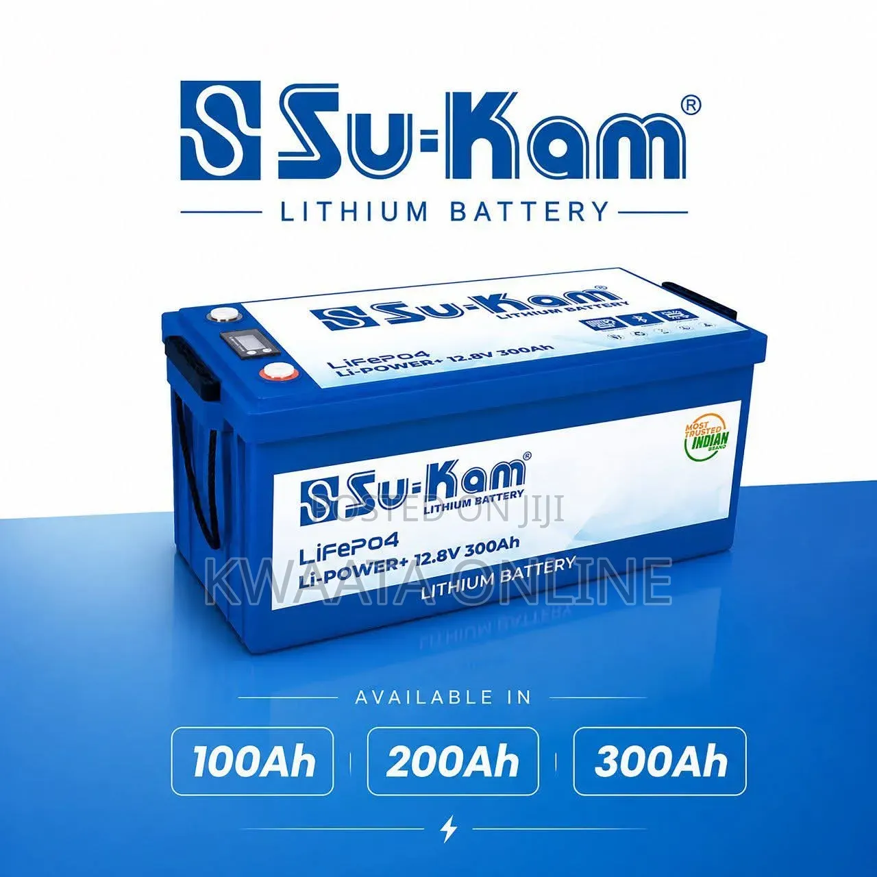 100ah Su-Kam Li-Power+ 12.8v Lithium Battery Power Bank, Indian Brand