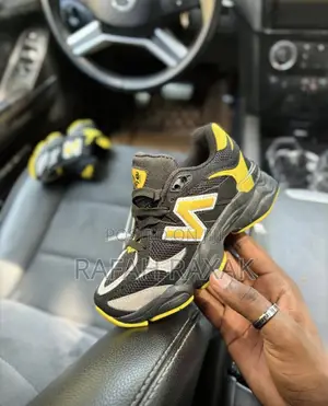 Original Kid’S Black/Yellow New Balance 9060 Children’S Sneakers