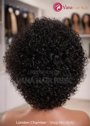 Curly Pixie Wig (Ear to Ear ) .