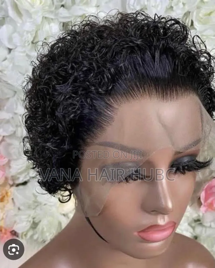 Curly Pixie Wig (Ear to Ear ) .