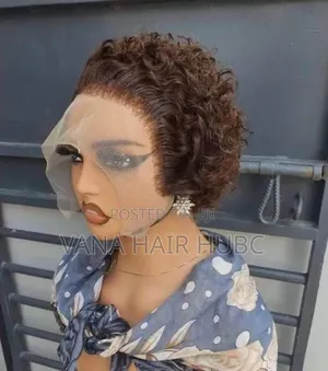 Curly Pixie Wig (Ear to Ear ) .